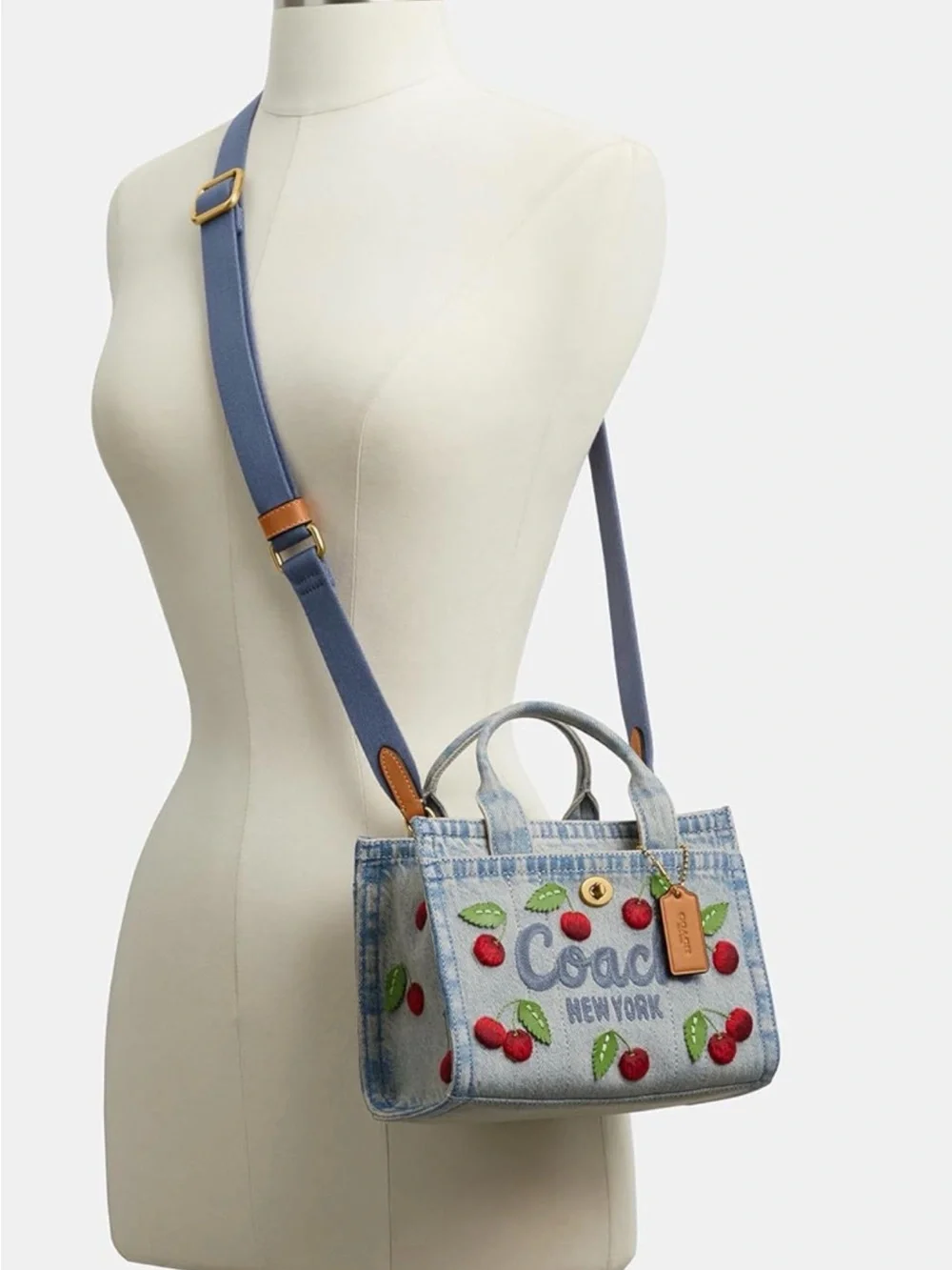Coach denim tote