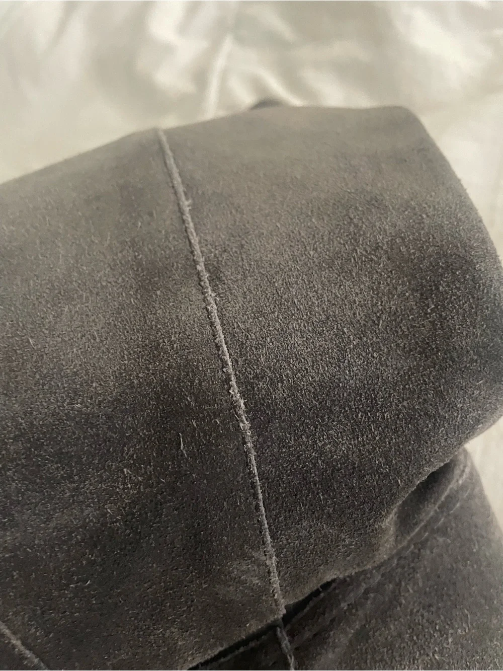 J. Crew grey suede
