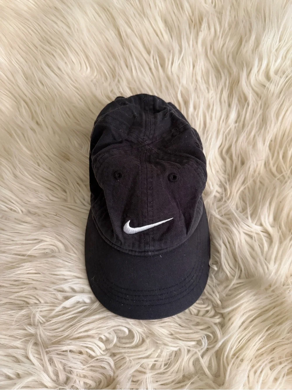 Nike Kids Black Swoosh Baseball Cap