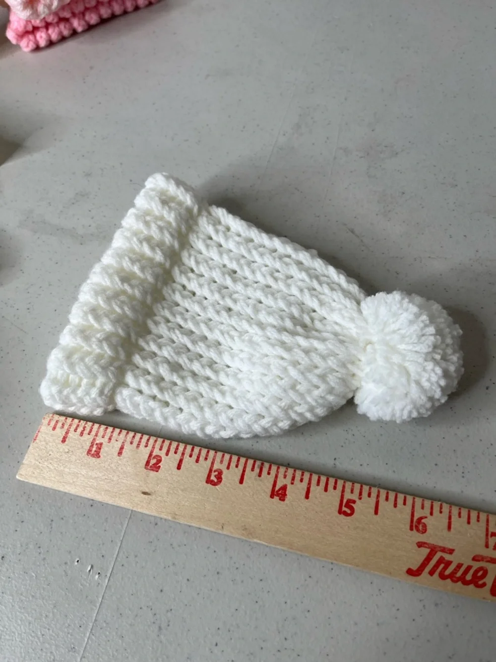 hand made cozy white