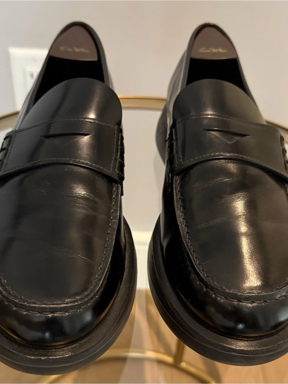 Giorgio Armani polished leather