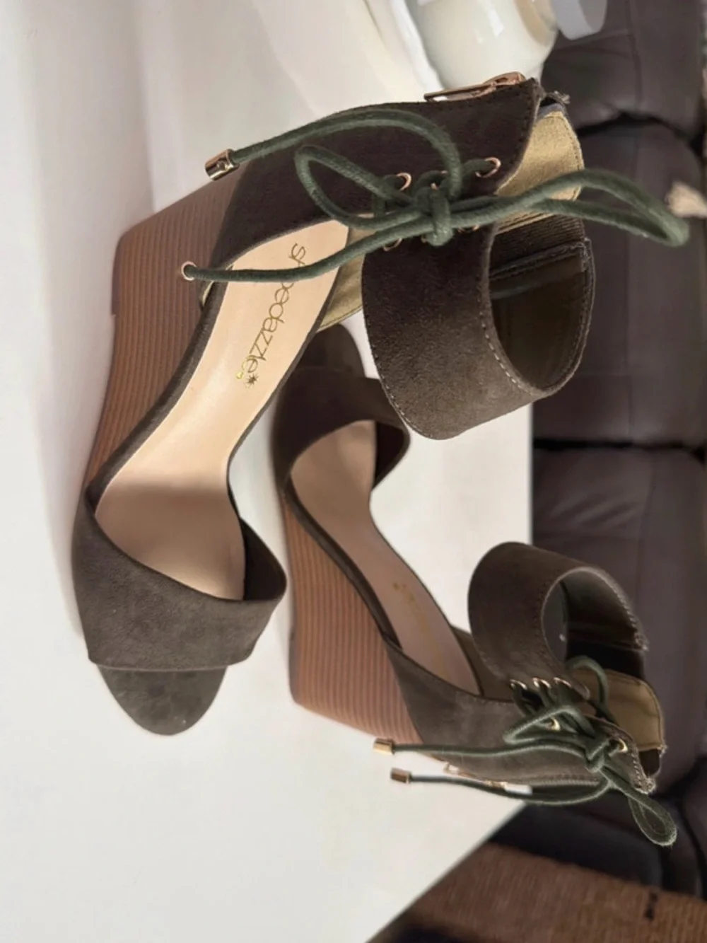 Shoe Dazzle chic olive