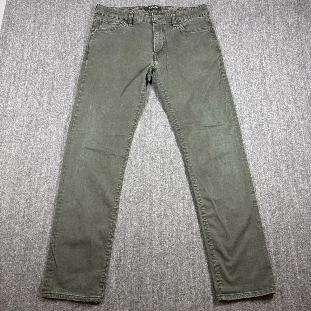 34 Heritage Men's Pants 35x34 Olive Green Stretch Tencel Cotton