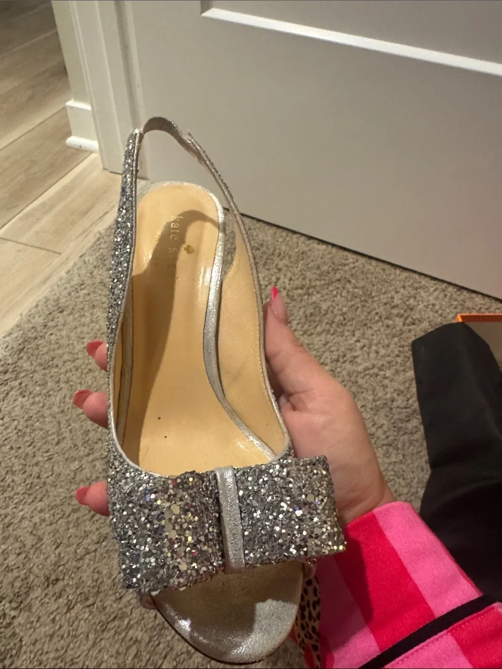 kate spade sparkling silver