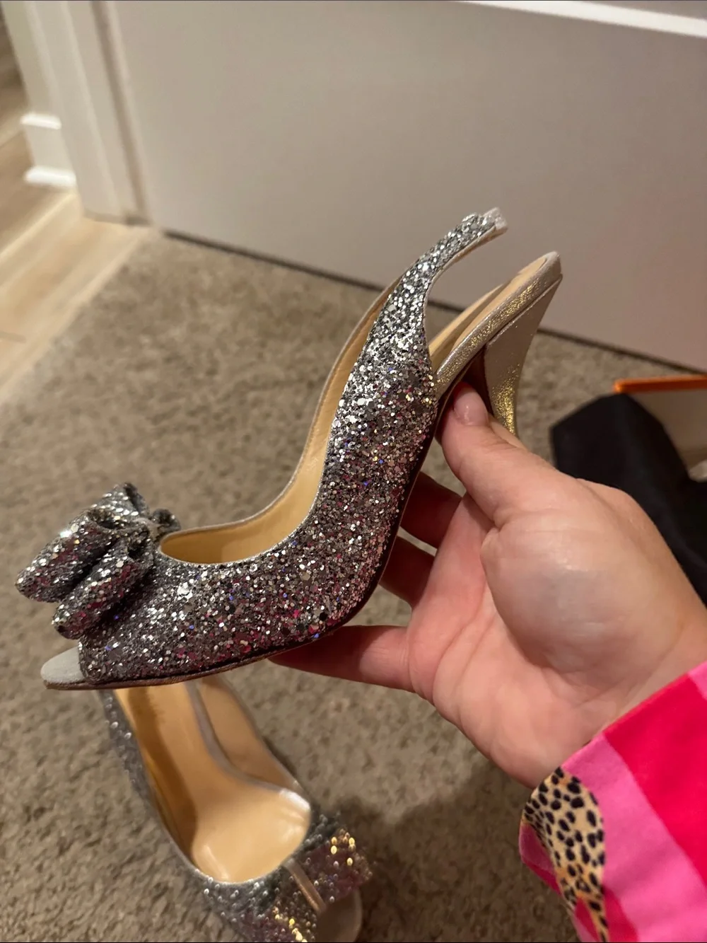kate spade sparkling silver