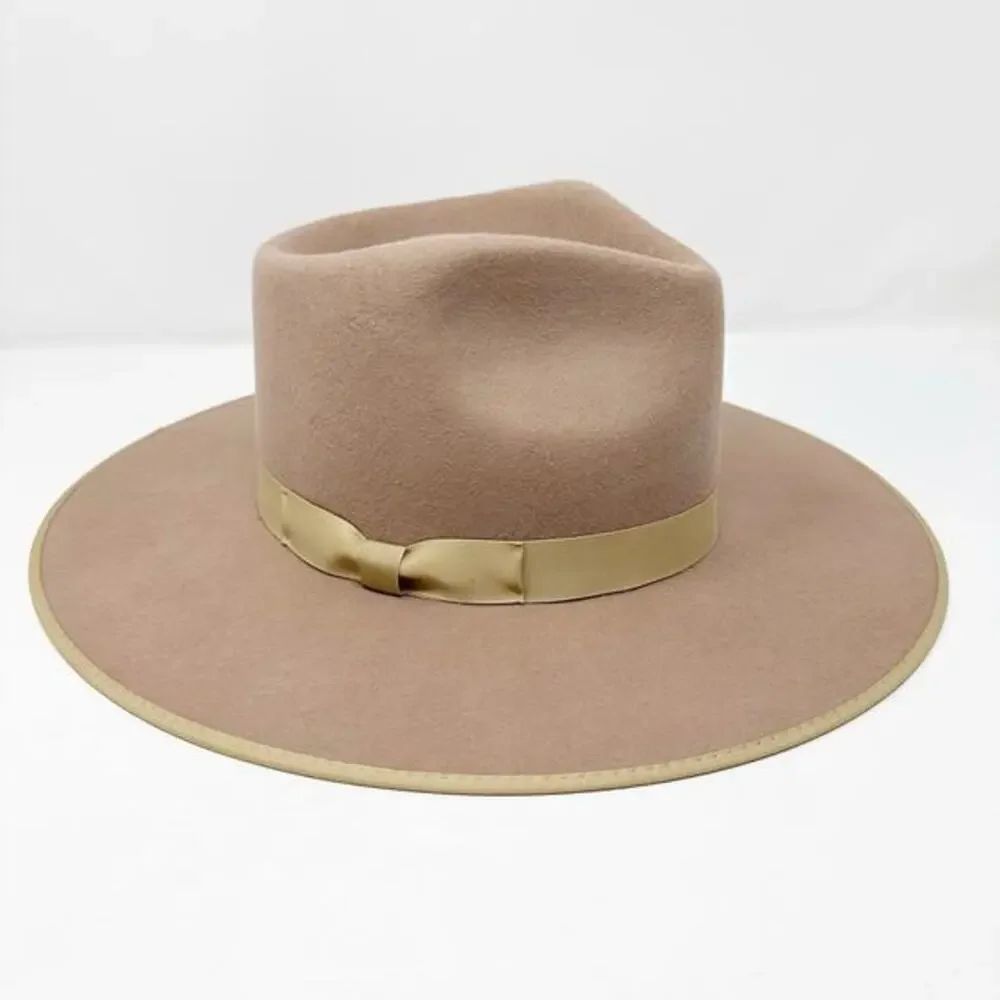 Lack of Color Women’s Zulu Rancher Fedora Wool Felt Hat in Sand Size‎ XL