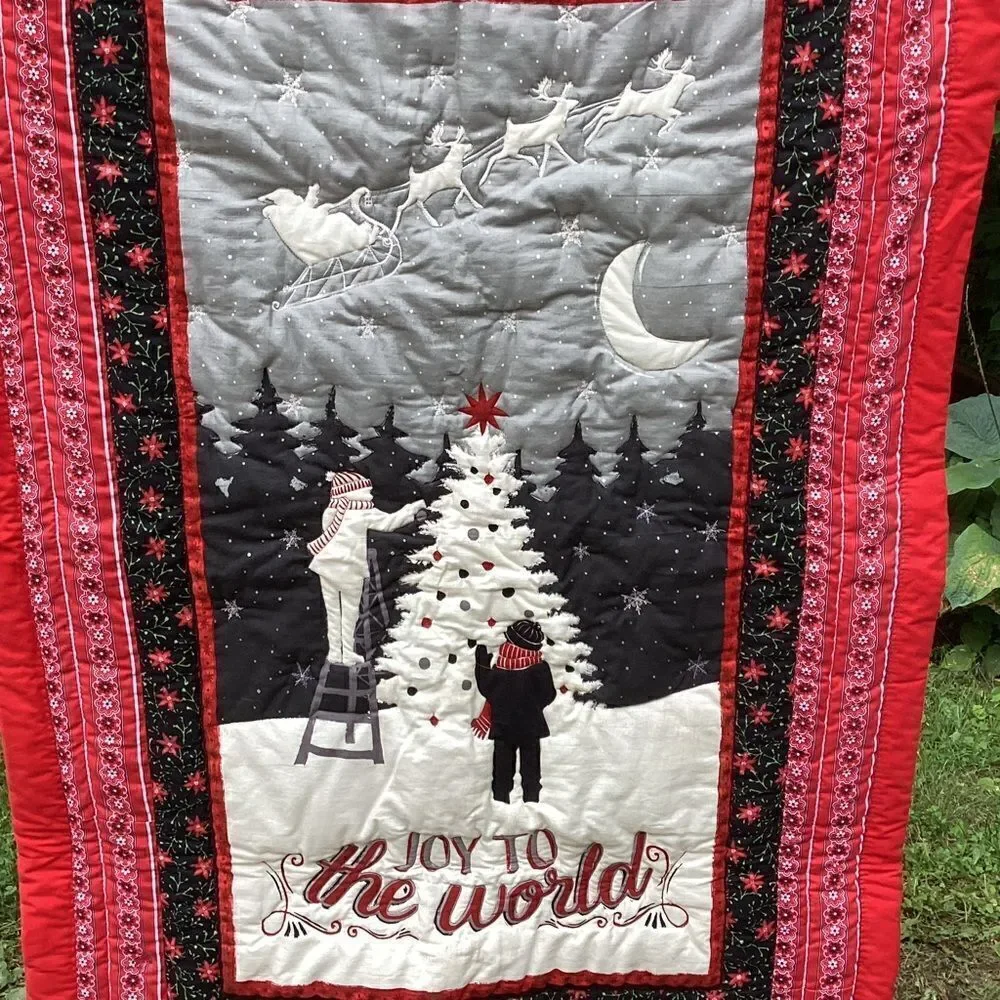 Hand Crafted home print black