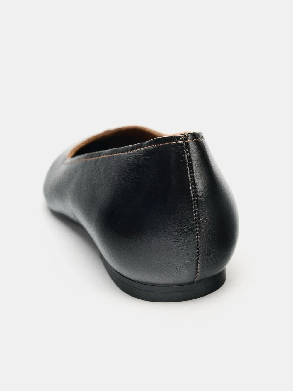 Zara leather ballet