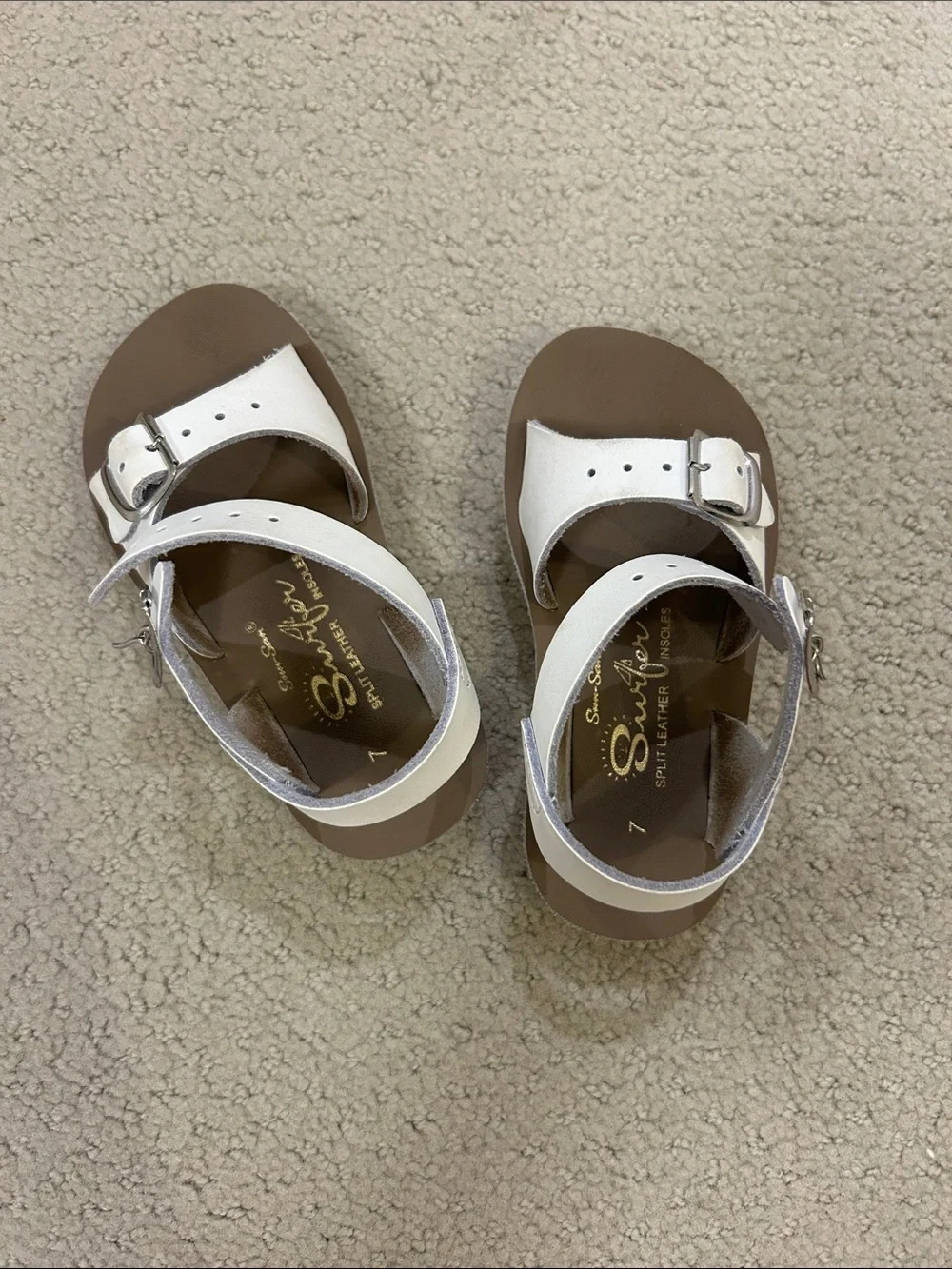 Sun-San White Saltwater Sandals