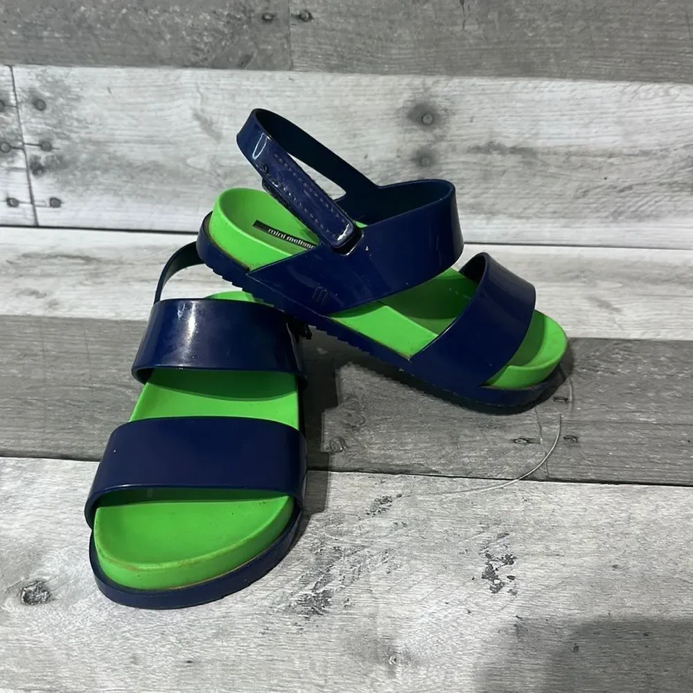 Mini Melissa Strappy Sandals Girls Sz 10‎