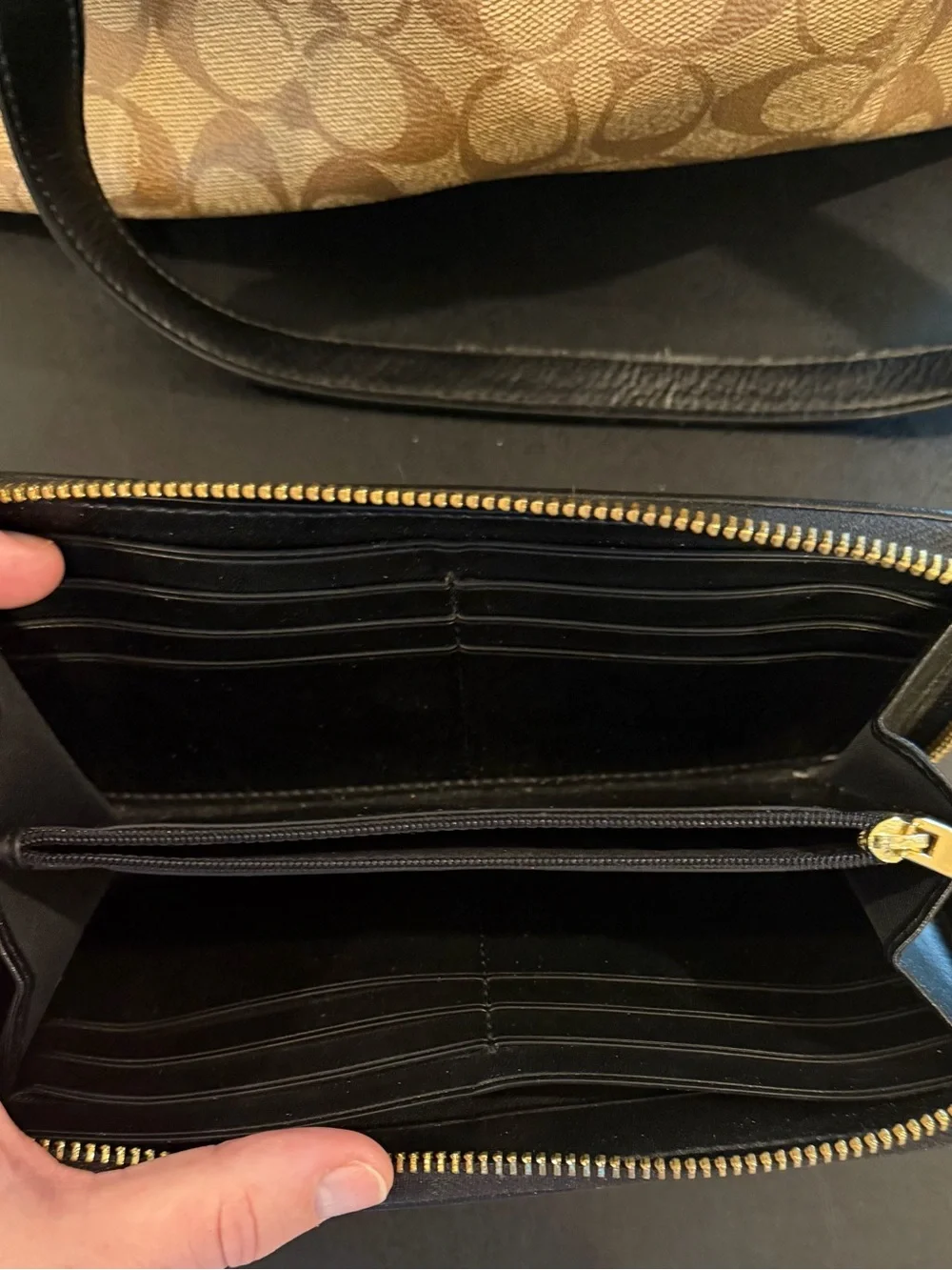 Coach tote signature