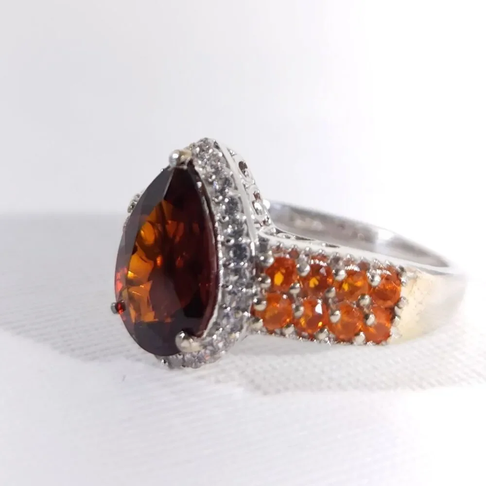 STS ring cut faceted