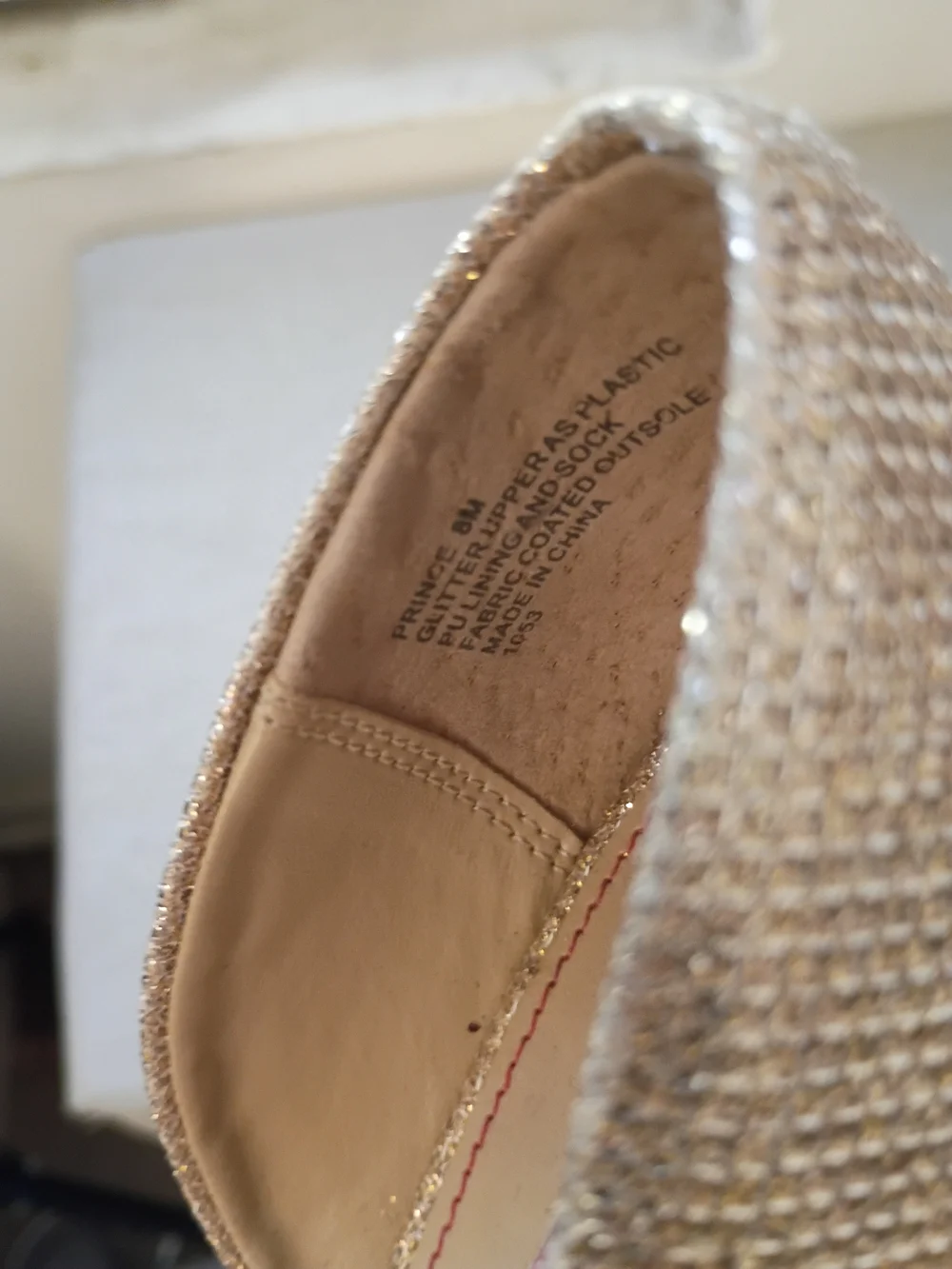 Betsey Johnson heel upper toe