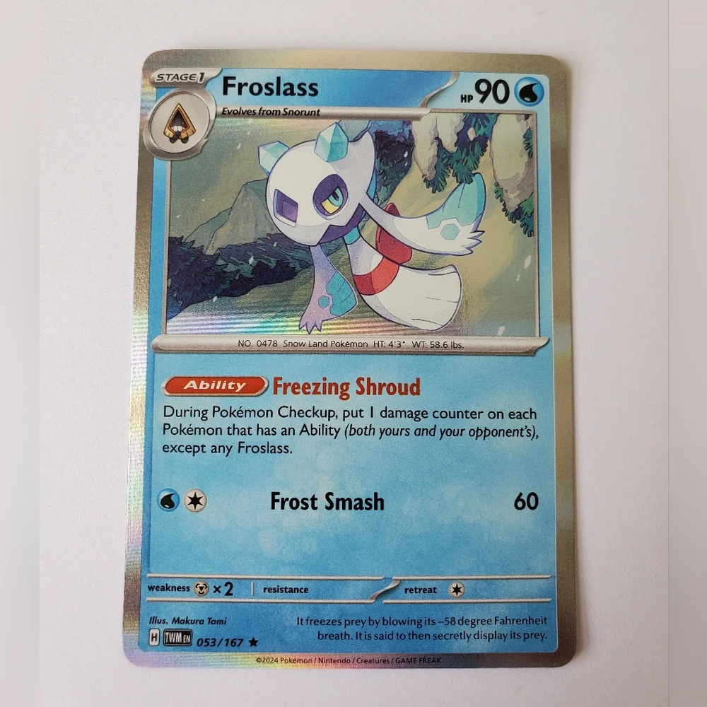 Froslass 53/167 | Twilight Masquerade | Holo Rare | NM | Pokemon TCG Card