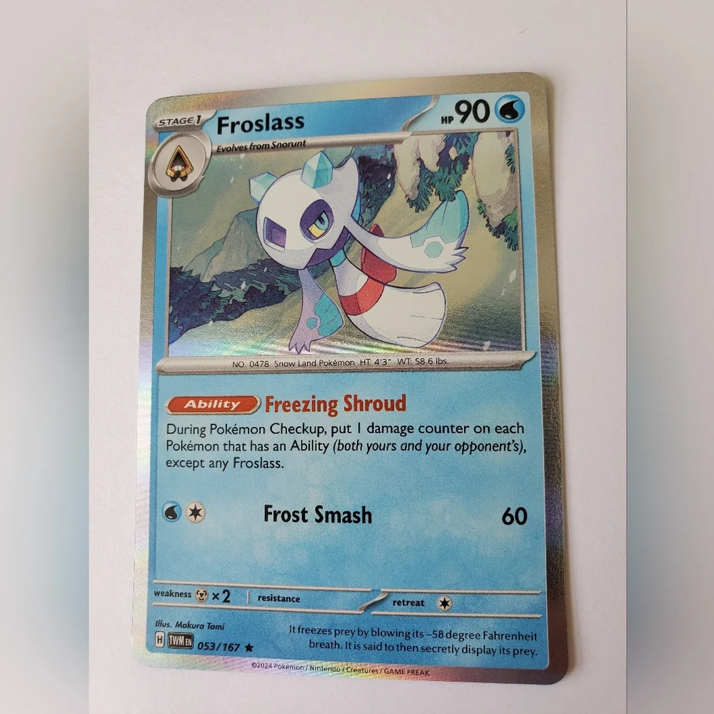 Pokemon card froslass