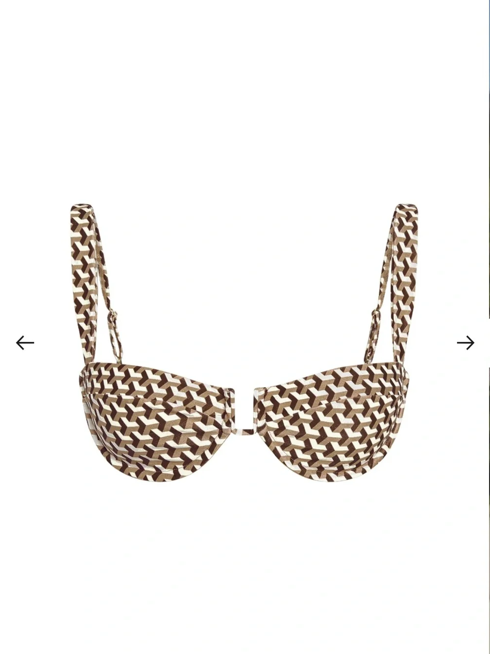 Monday Swimwear CALA ROJA TOP - HUSK GEO