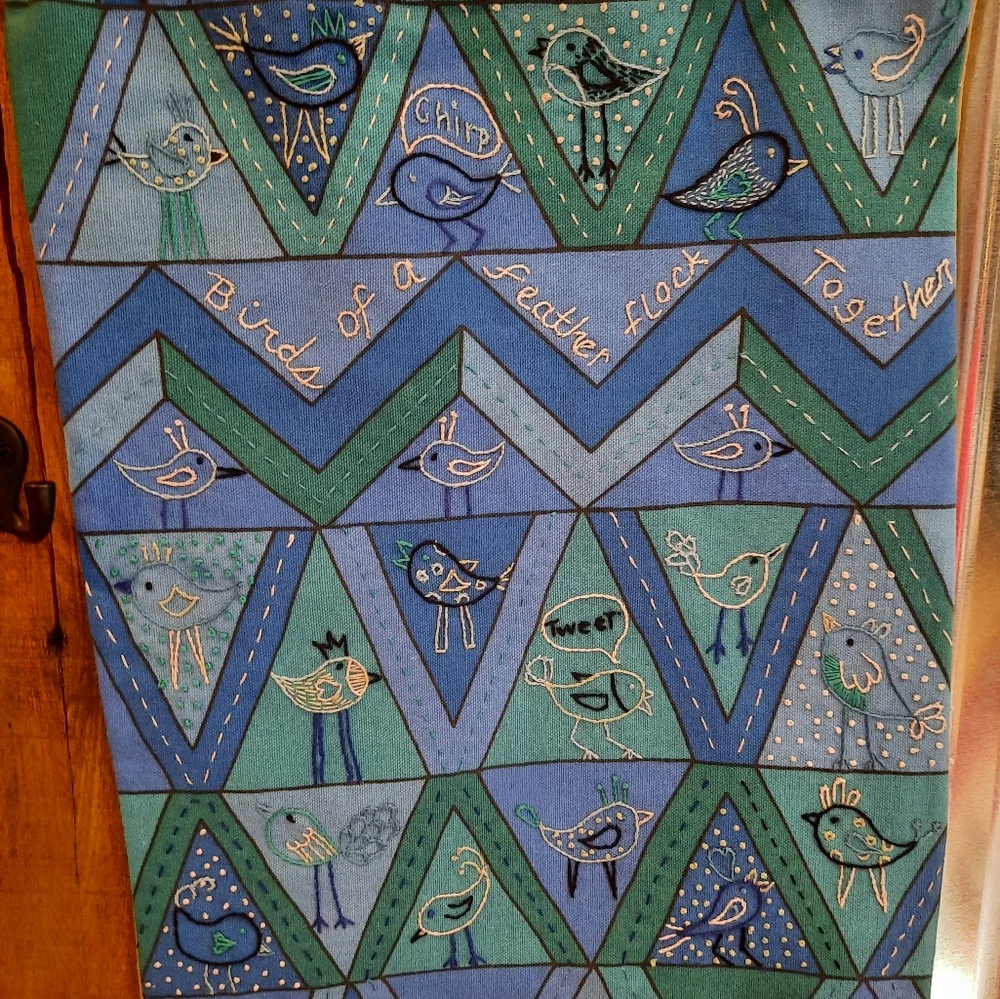 Handmade hand embroidered