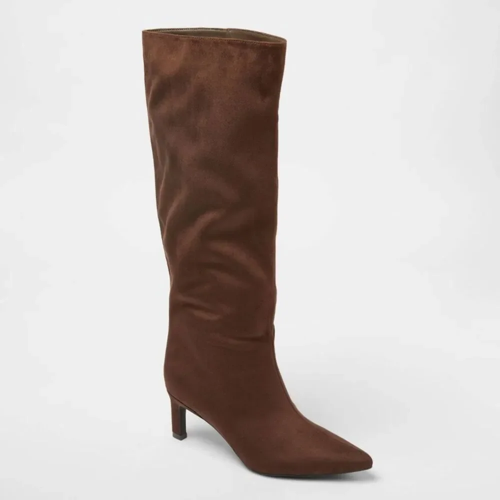 Women’s Justice Boots with Memory Foam Insole – A New Day Brown 9.5WC