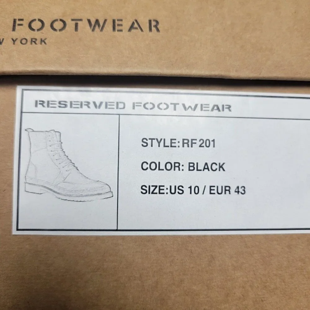Footwear reserved rf201