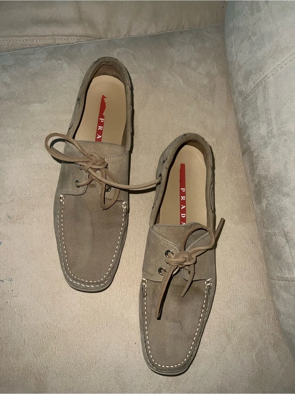 Prada wear taupe