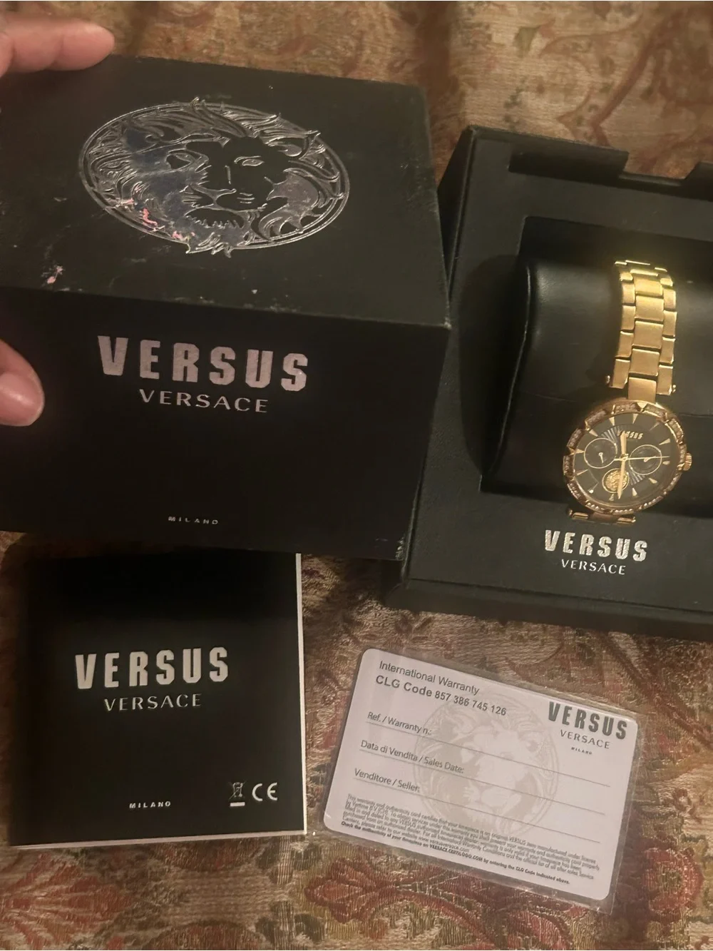 Versus Versace gold tone