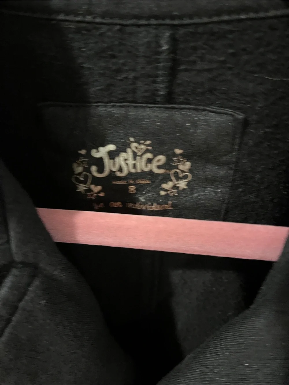 Justice black stretchy