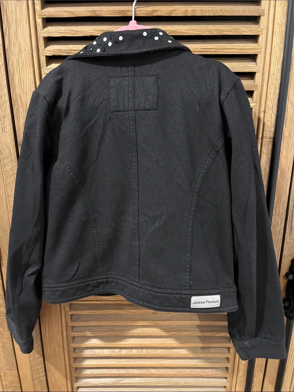 Justice black stretchy