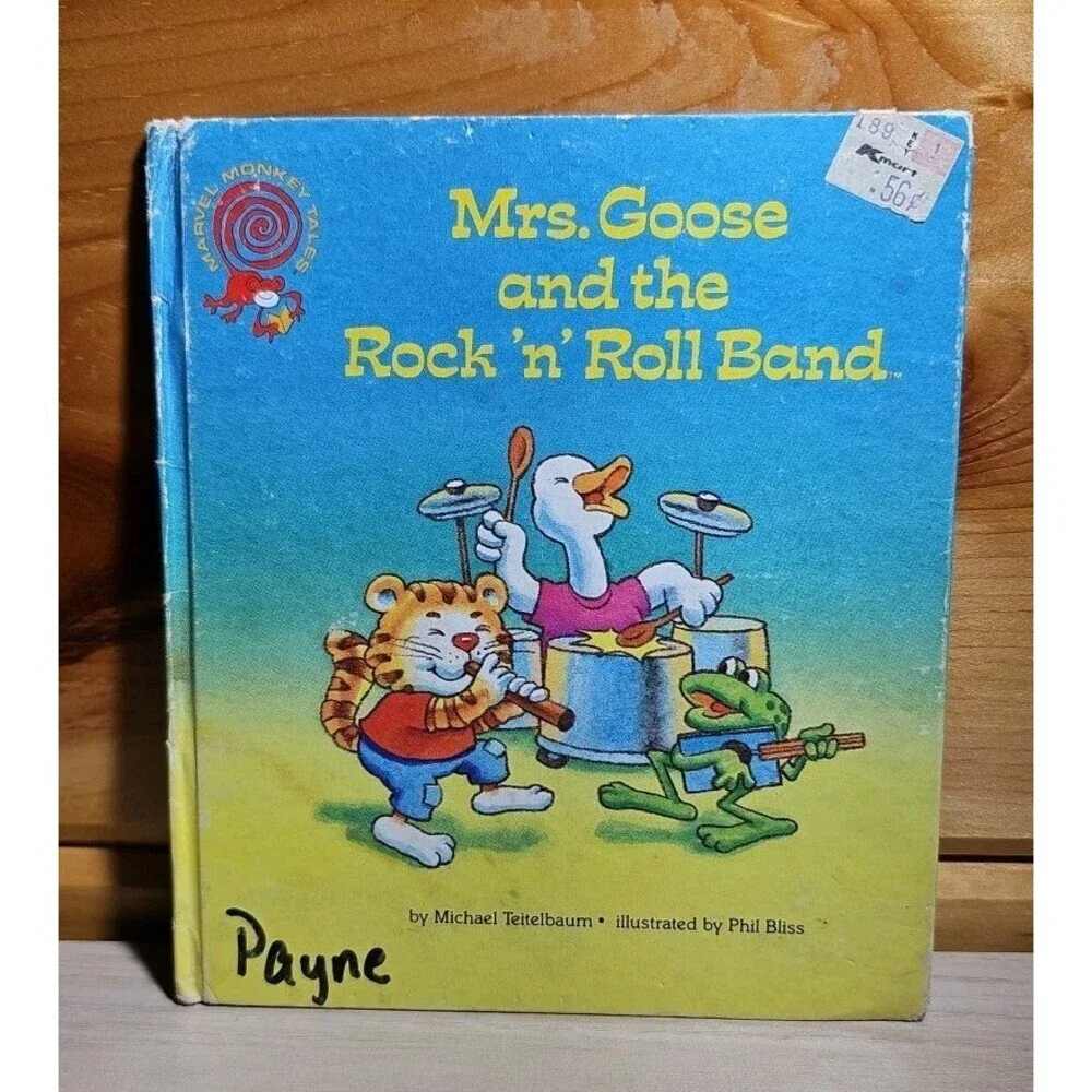 Vintage 1988 Mrs Goose and the Rock n Roll Band Old Kmart Label