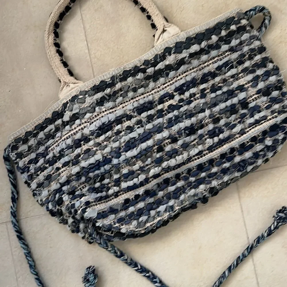 N/A stitched cotton tote