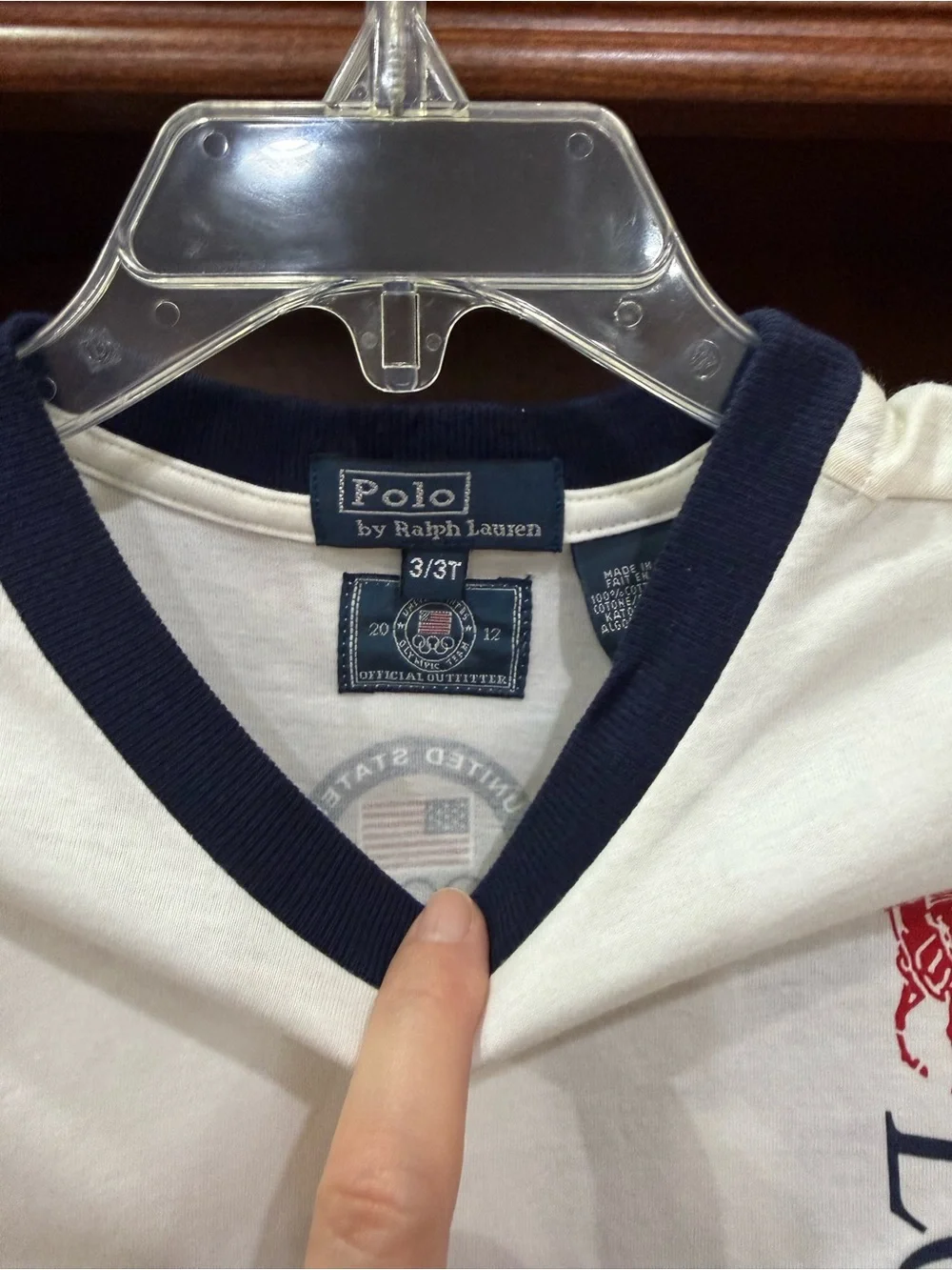 Ralph Lauren wear logo red