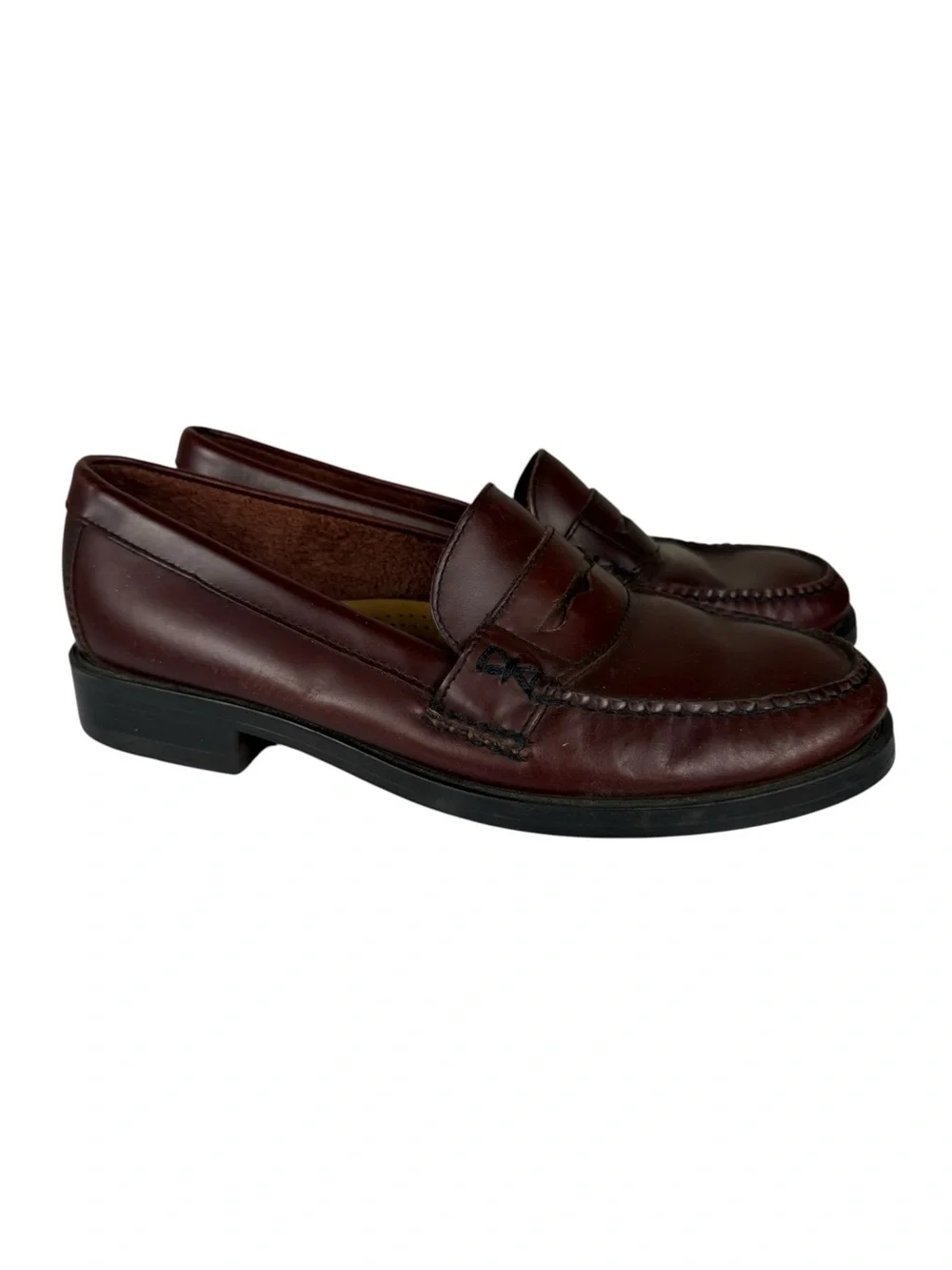 G.H. Bass Weejuns Katherine II Penny Loafers Leather Brazil Vintage Old Money 7