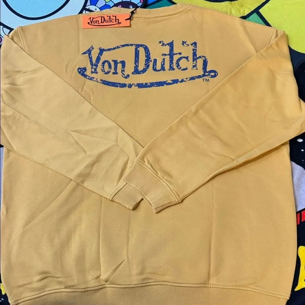 Unbranded mustard crewneck