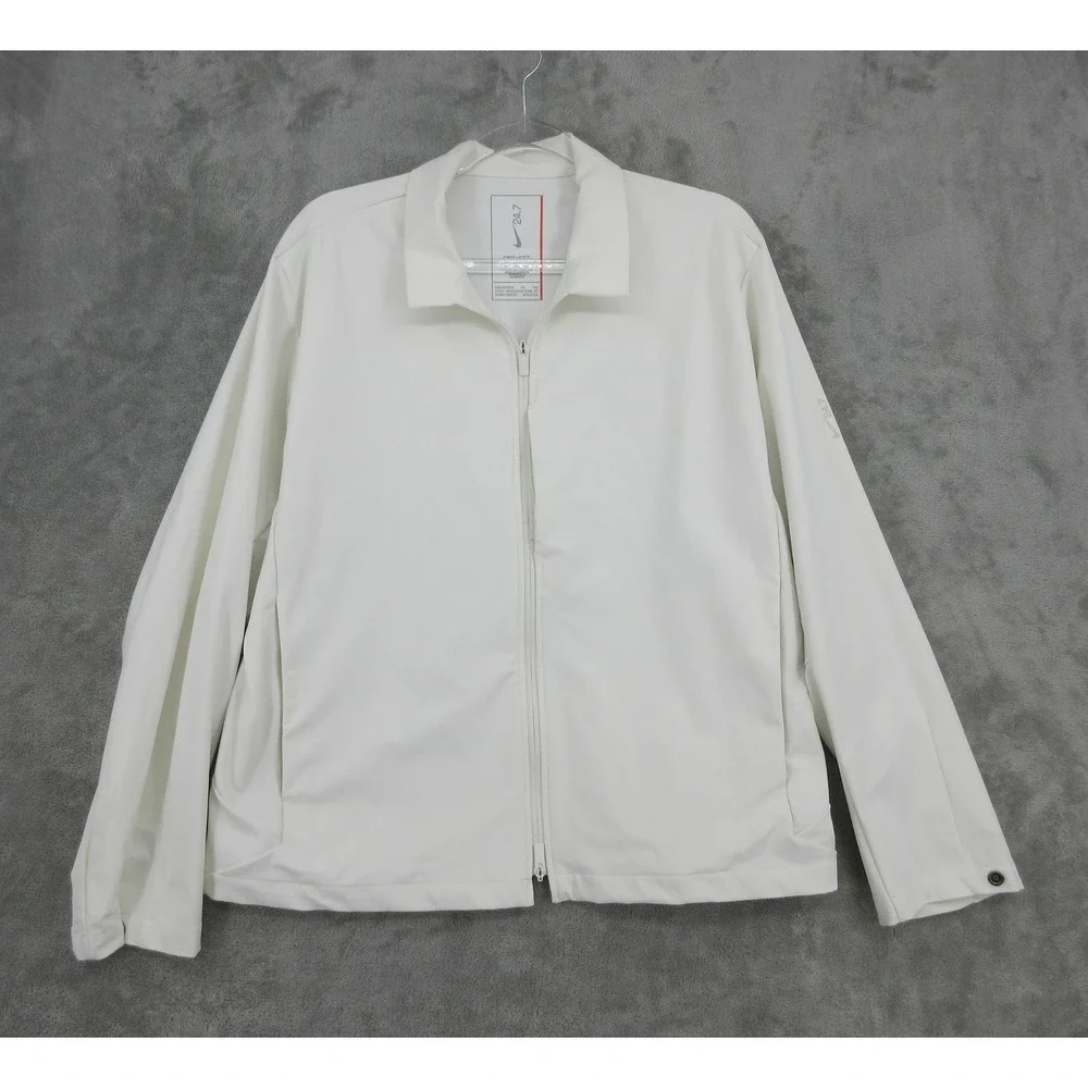 Nike Jacket Womens Size S Dri Fit 24.7 Perfect Stretch Athletic White IF2867-133