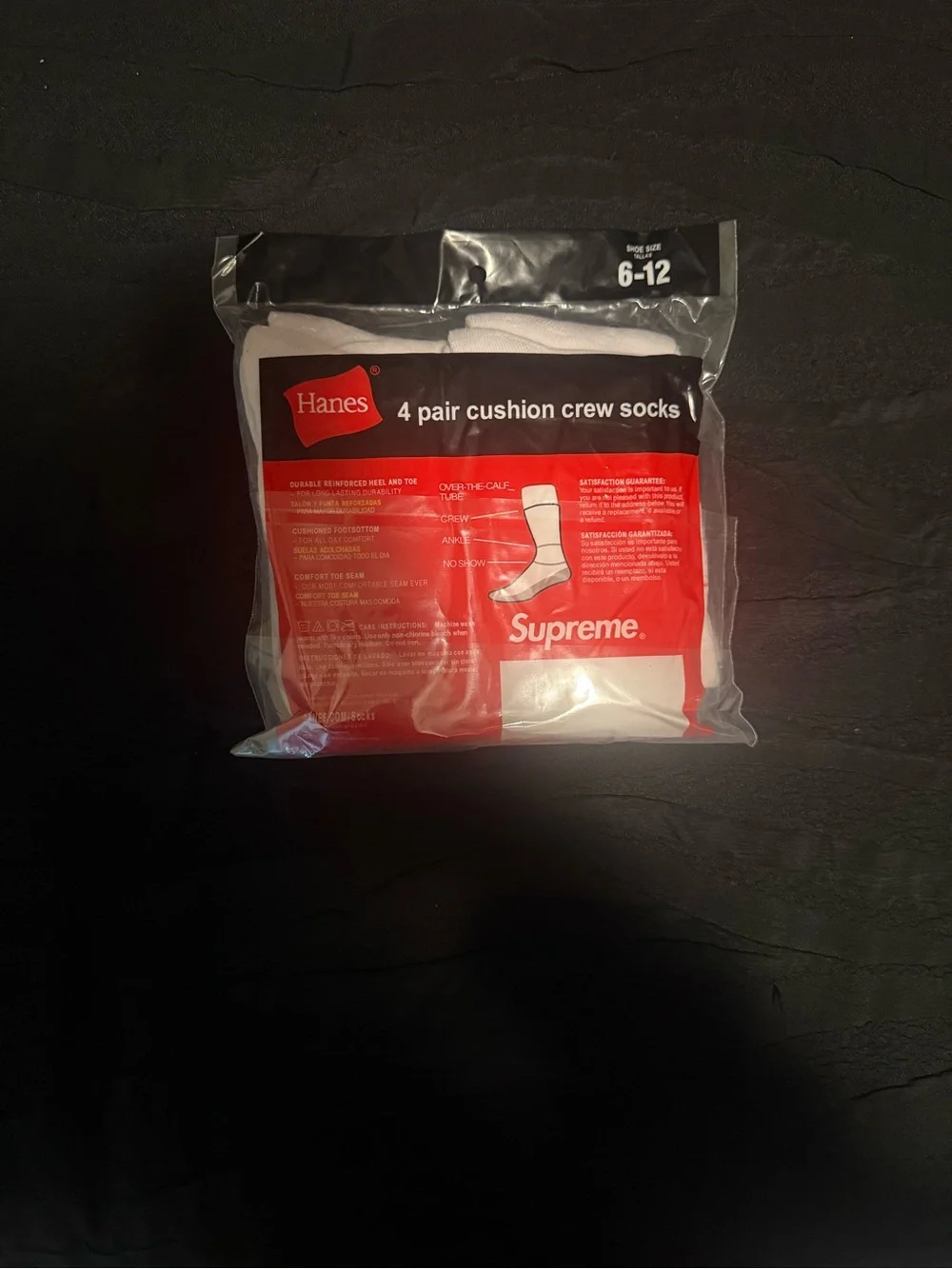 Hanes supreme socks