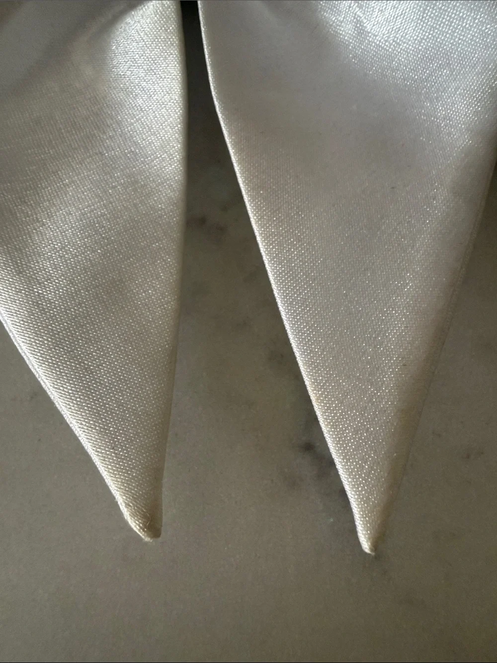Bows of London white satin