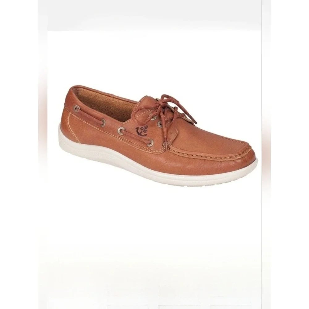 SAS Decksider old sand color mocassin boat shoes mens 8 Medium NEW‎