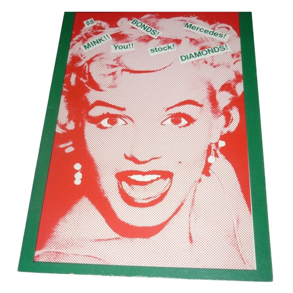Vintage 1982 Philip-Dimitri Galás Marilyn Monroe ExotiCards Greeting Card‎