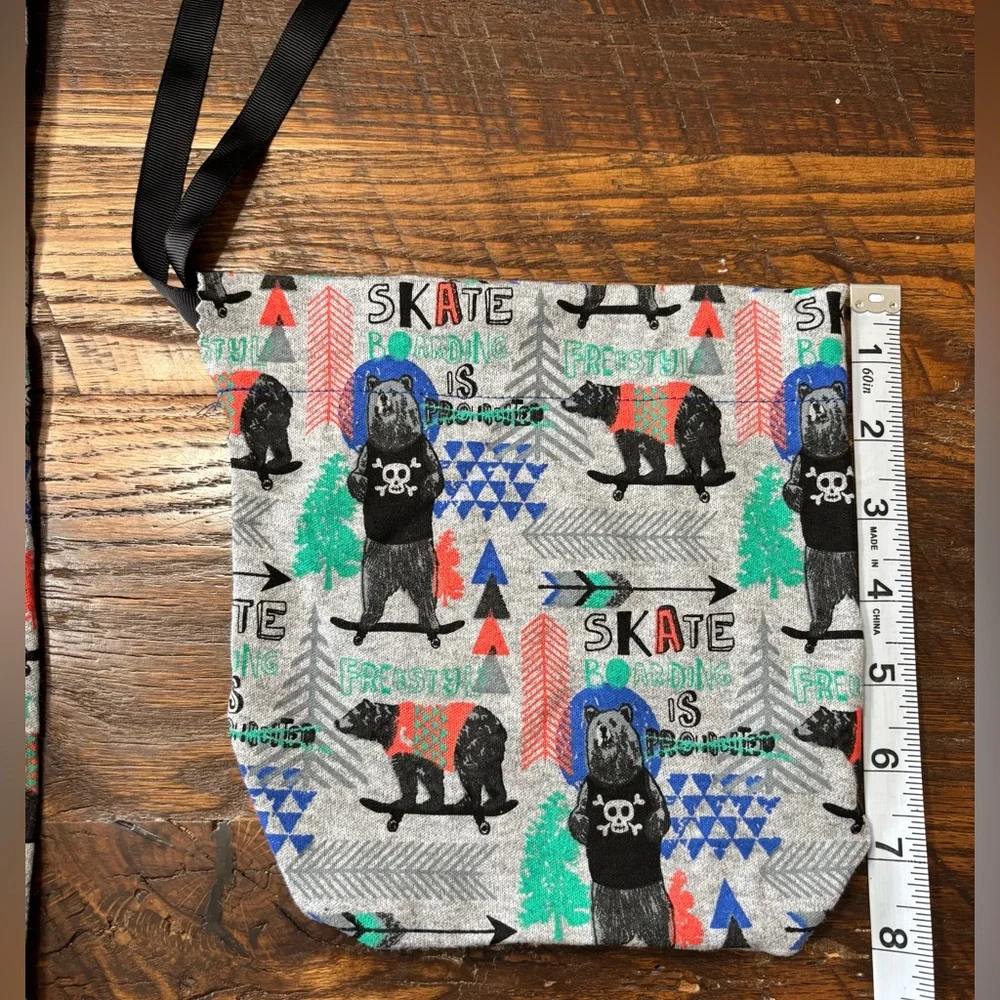 Handmade “skateboarding bears”