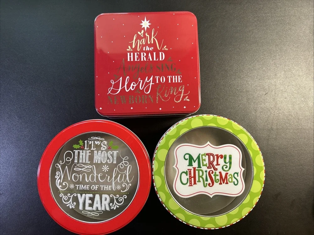 Brother and Sister Christmas Tin 2018 - Lot of 3