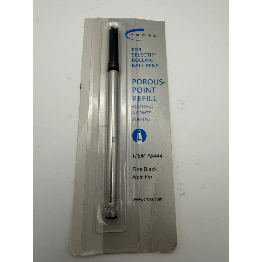 CROSS Porous‎ Point Refill Fine Black Item 8444 for Selectip Rolling Ball Pens