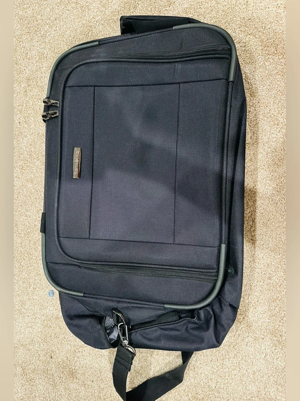 Samsonite Black Softside Travel Boarding Bag and Laptop Briefcase - Like new