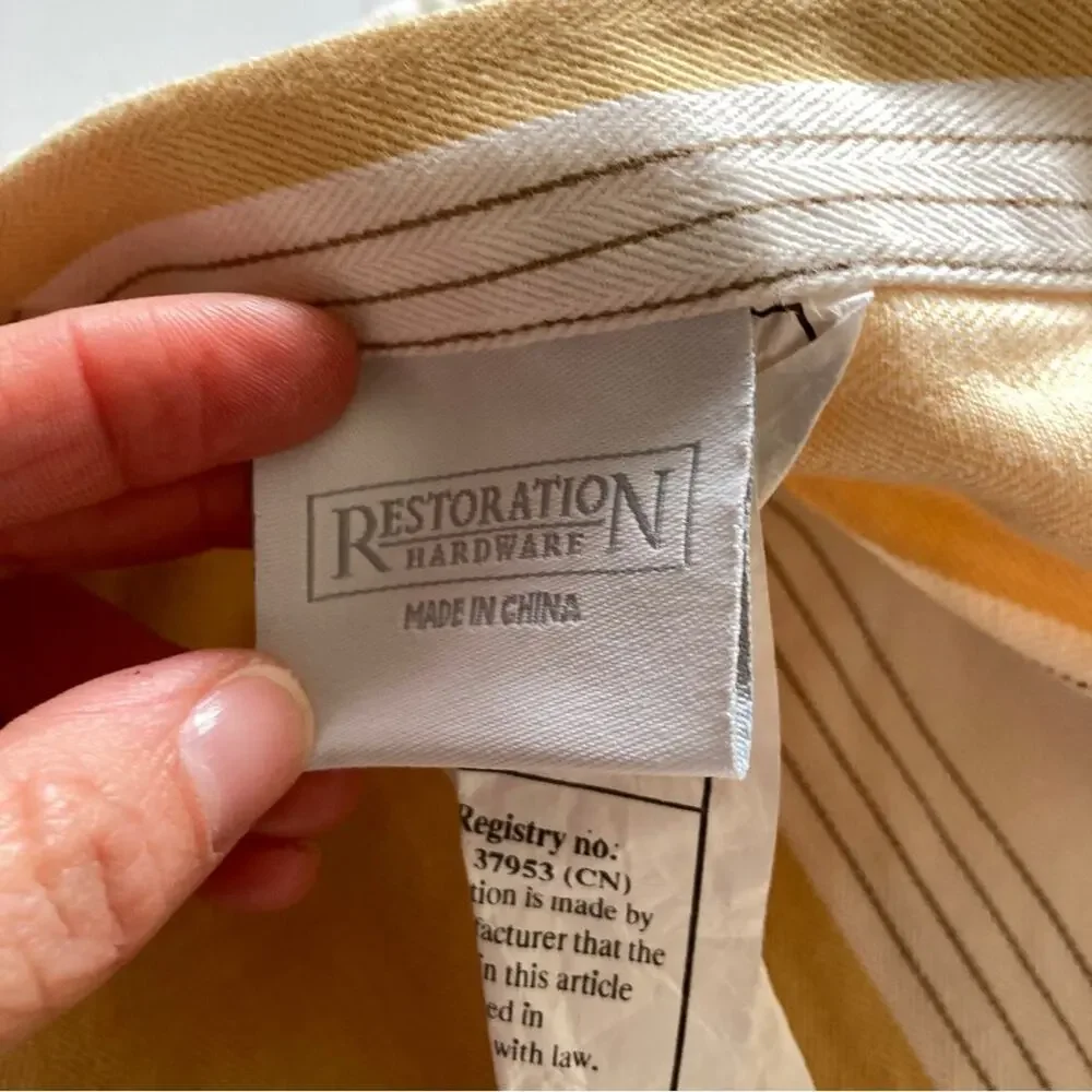 Restoration Hardware 100% cotton