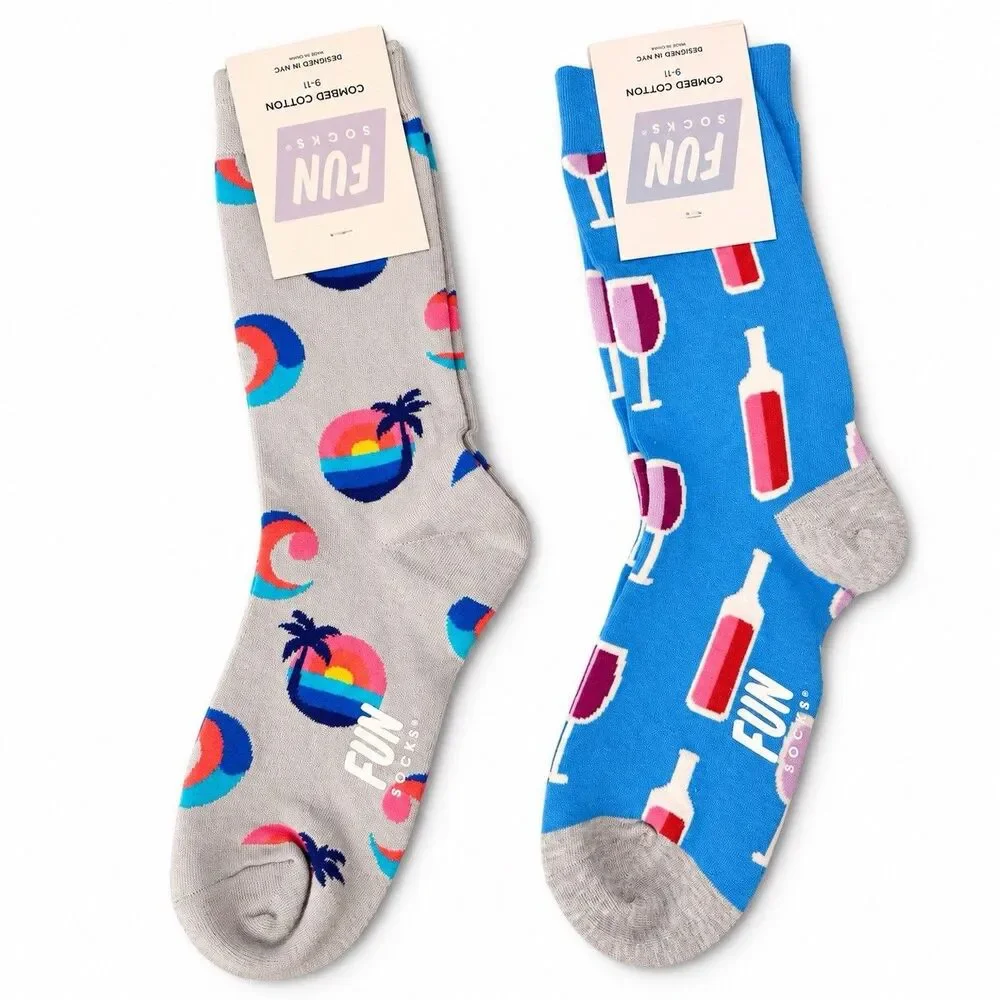 Fun Socks toe sunsets