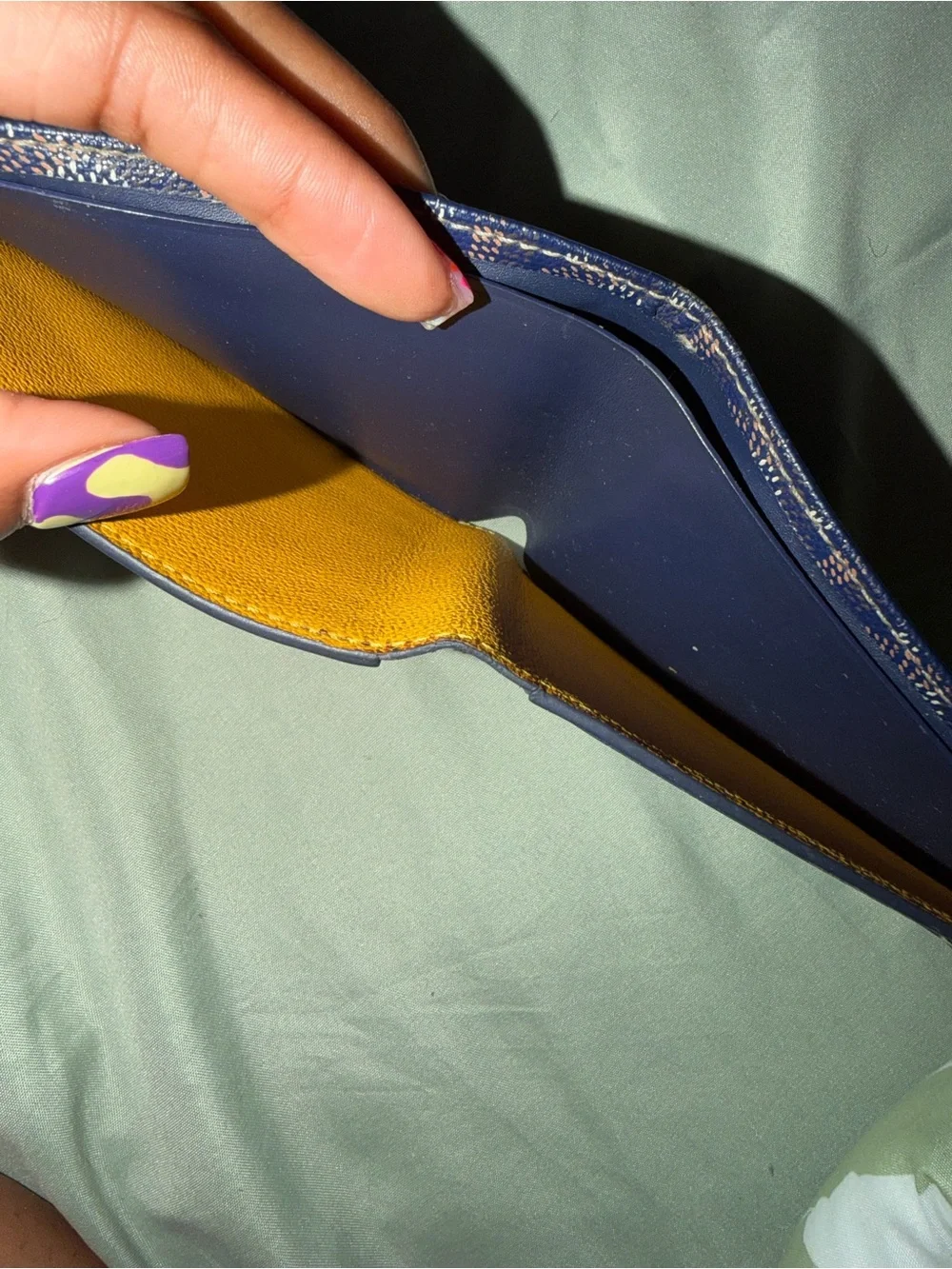 N/A navy goyard