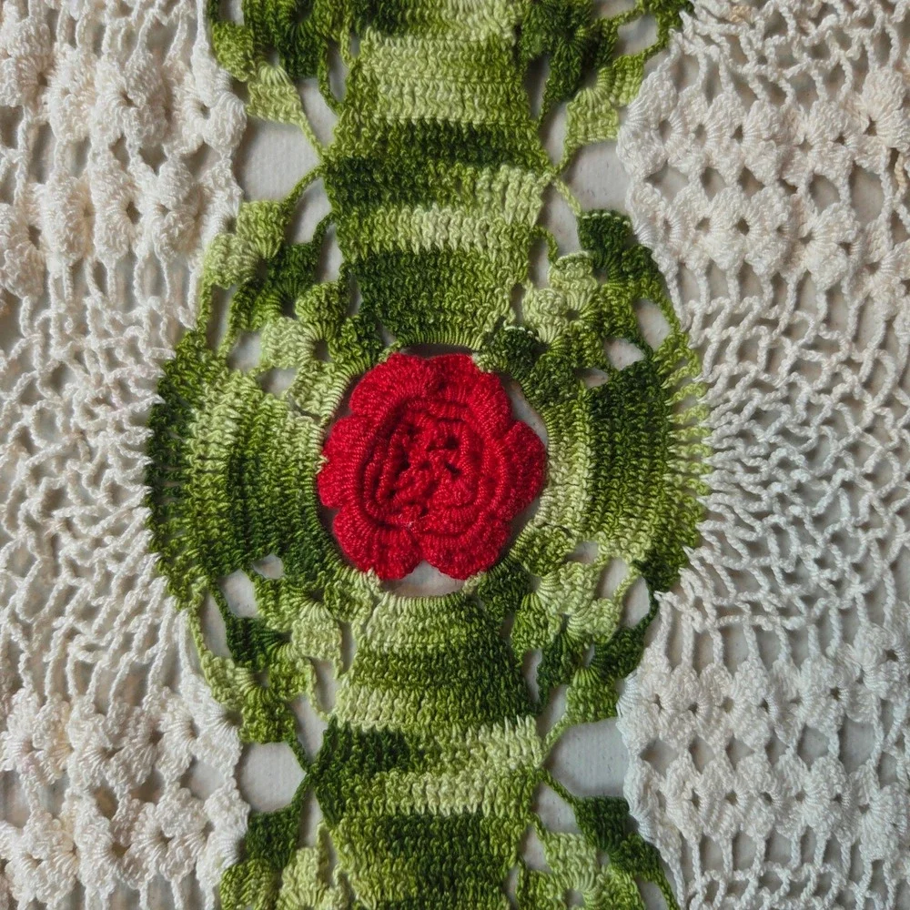 Handmade crochet doily