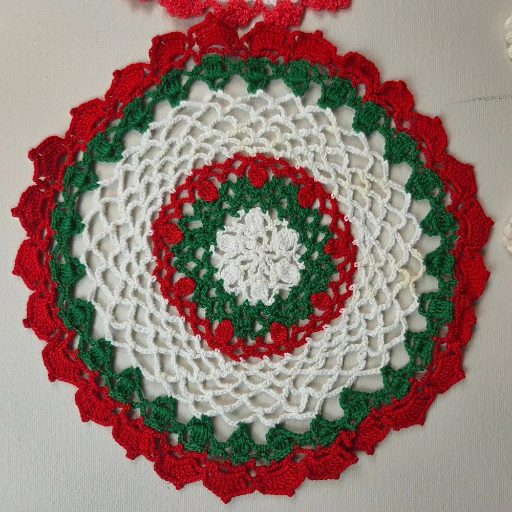 Handmade crochet doily