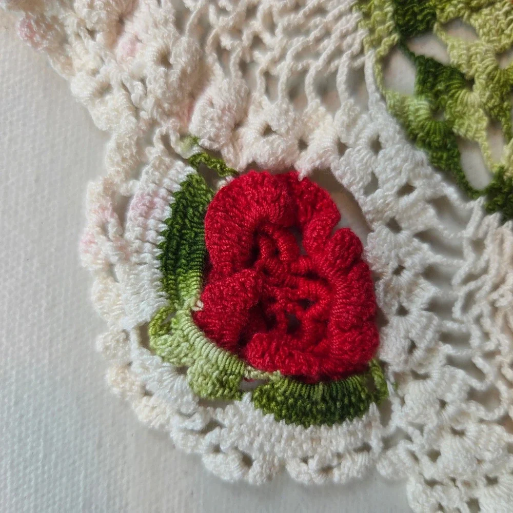 Handmade crochet doily