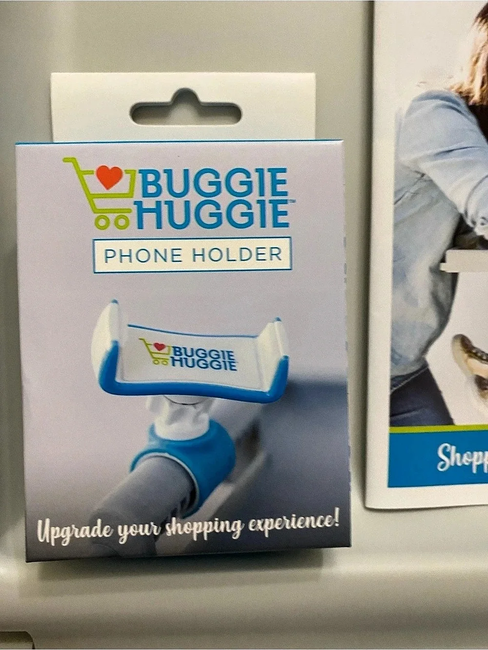 Buggie Huggie included holder helps