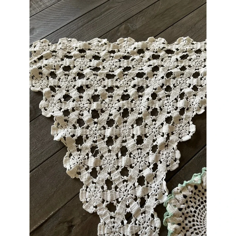 Handmade crochet doilies