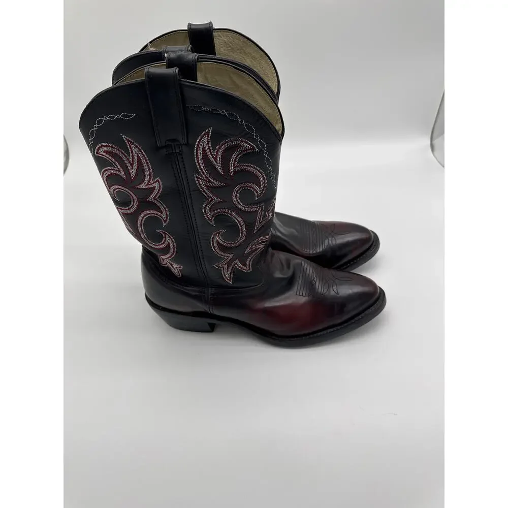 Durango‎ Black & Dark Brown With Red stitch LEM315 12EE Mens